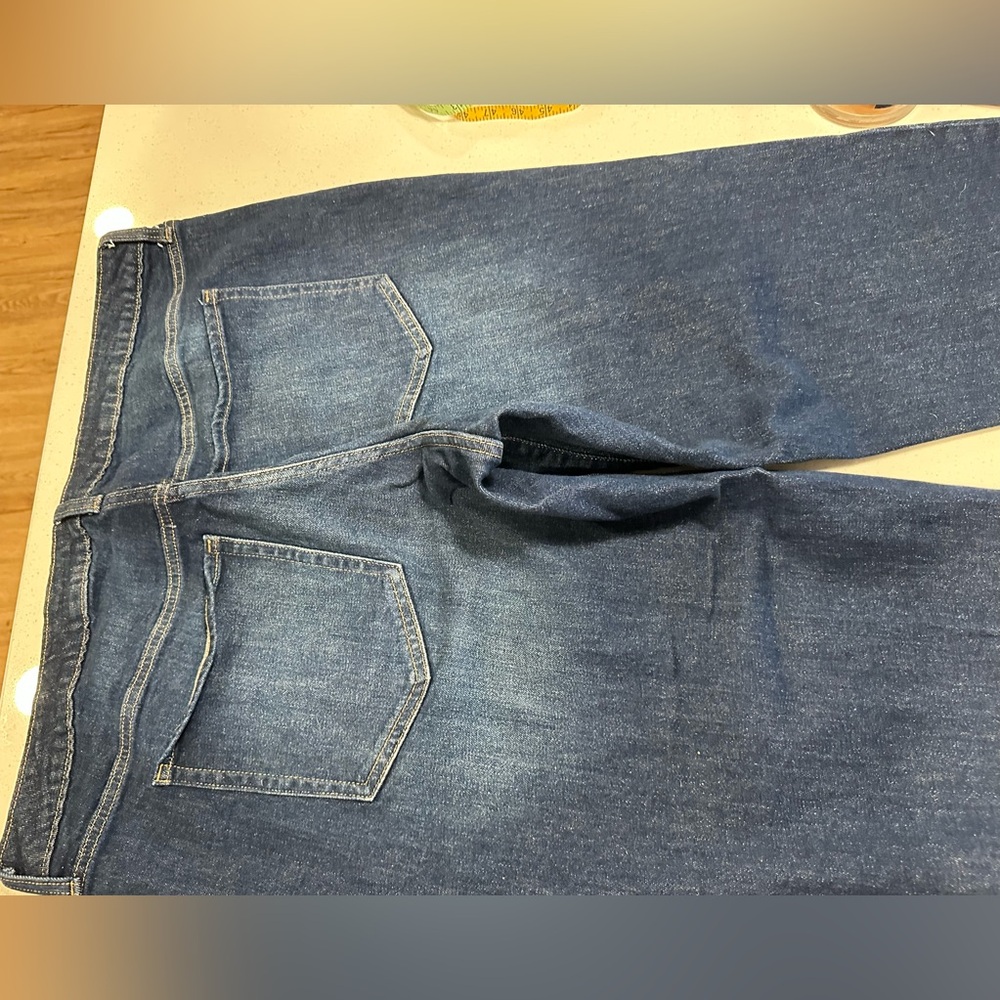 Old Navy O.G. Straight Mid Rise Women's High Rise Indigo Jeans Size 20 - Picture 11 of 12